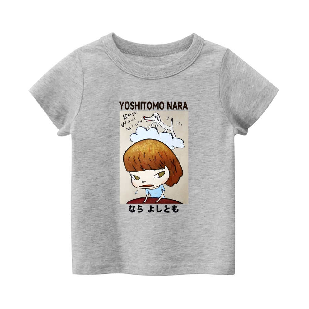 Yoshitomo Nara Vintage Kids Cotton T-shirt