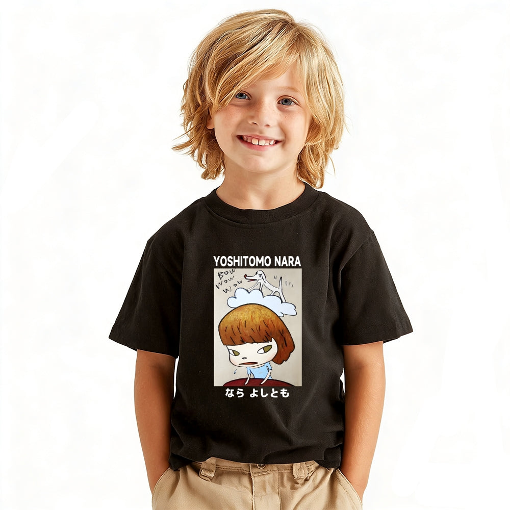 Yoshitomo Nara Vintage Kids Cotton T-shirt