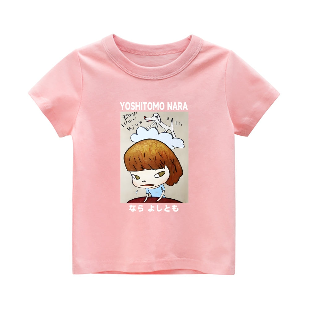 Yoshitomo Nara Vintage Kids Cotton T-shirt