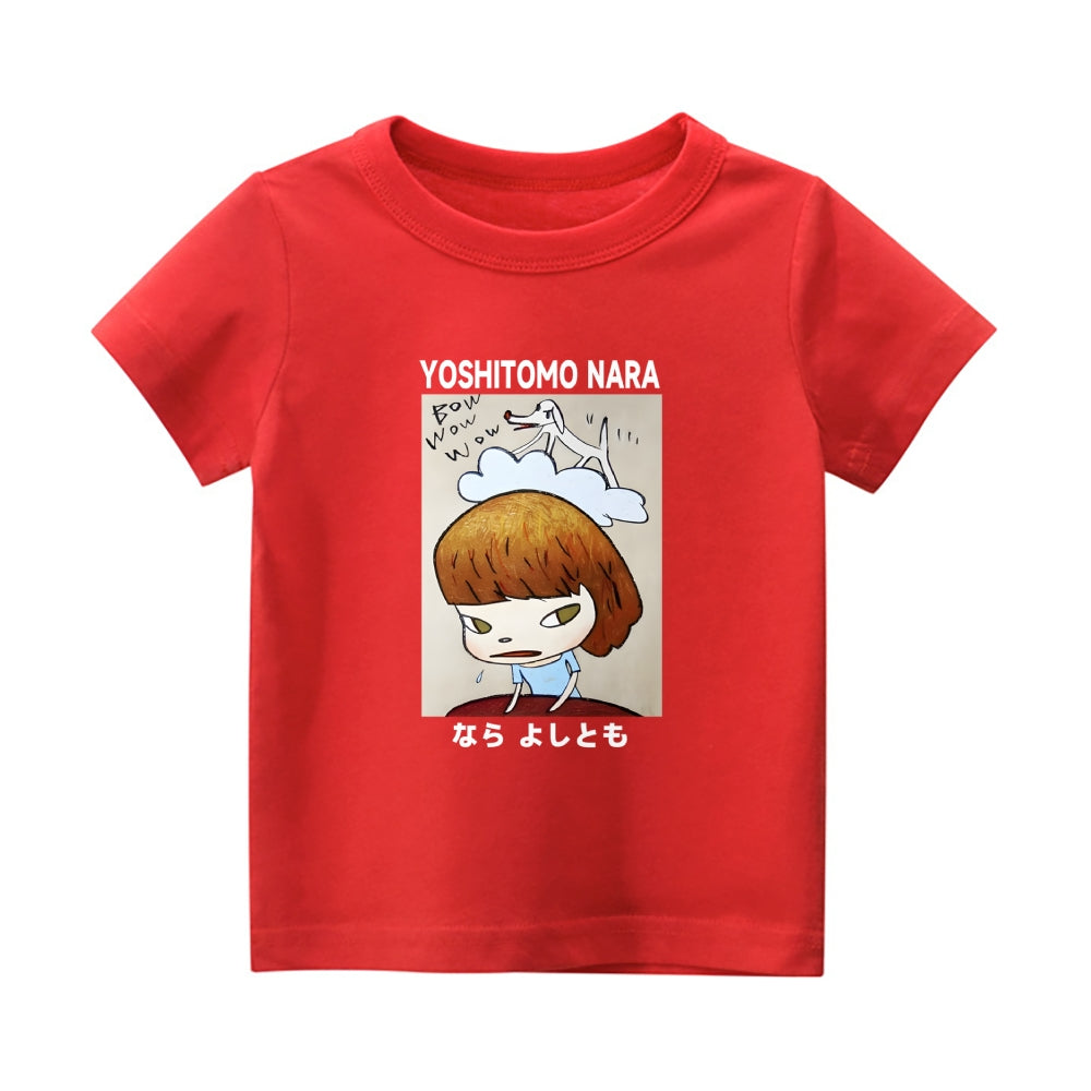 Yoshitomo Nara Vintage Kids Cotton T-shirt
