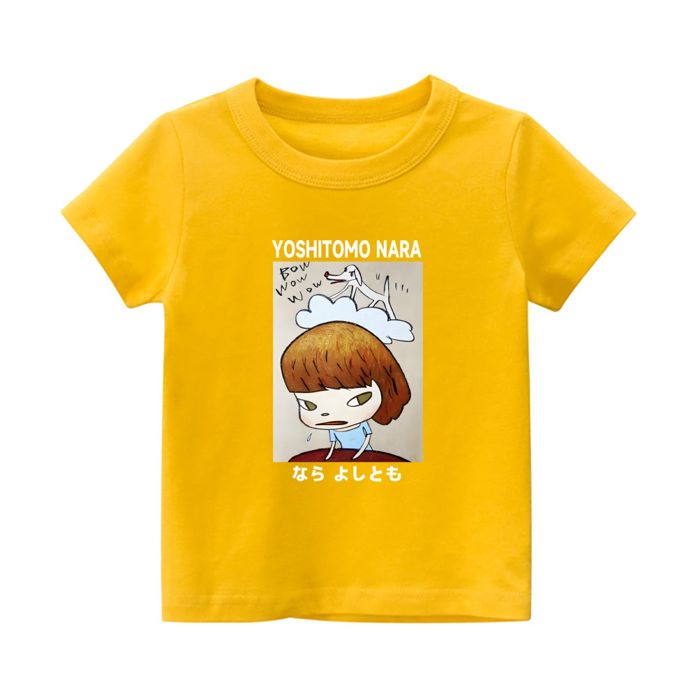 Yoshitomo Nara Vintage Kids Cotton T-shirt