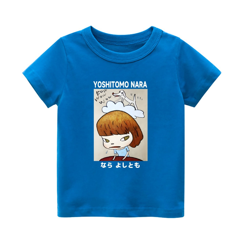 Yoshitomo Nara Vintage Kids Cotton T-shirt