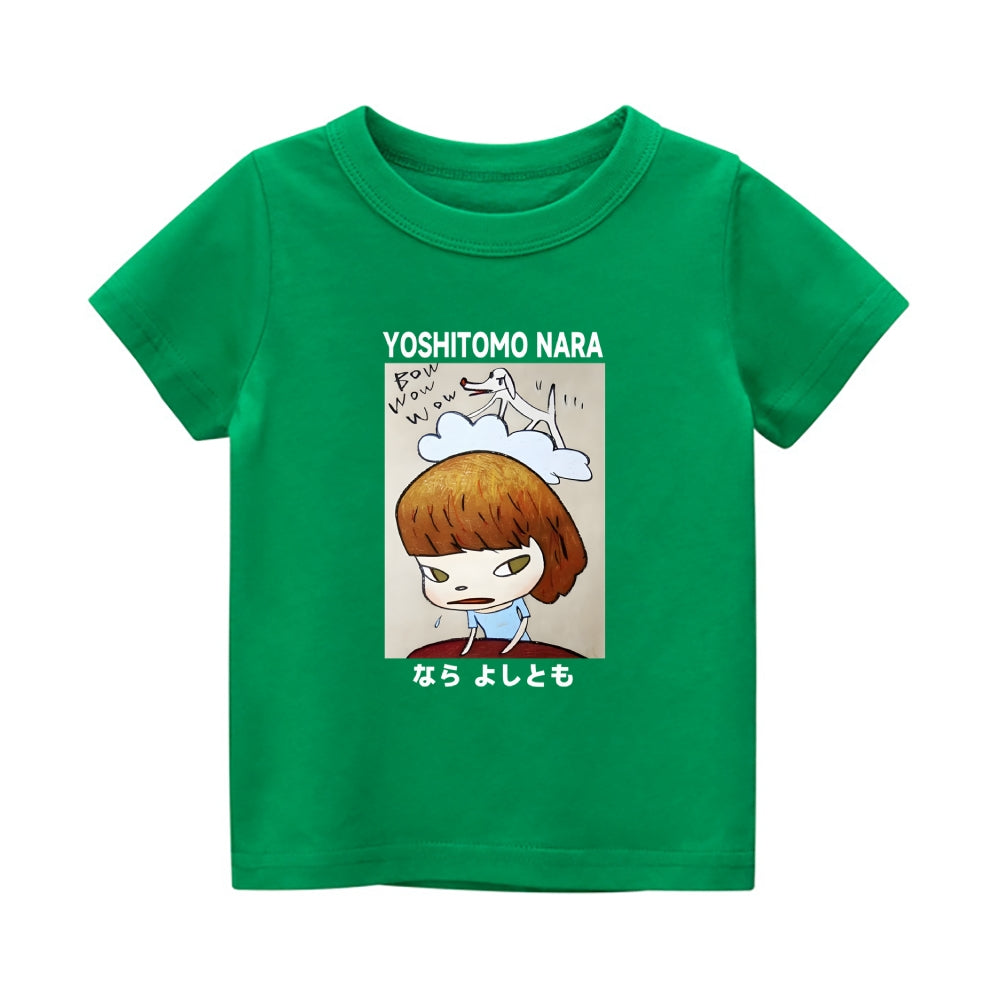 Yoshitomo Nara Vintage Kids Cotton T-shirt
