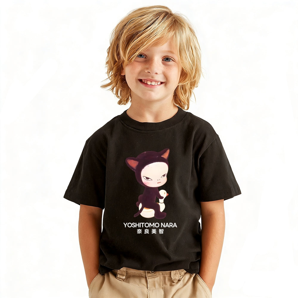 Yoshitomo Nara Vintage Kids Cotton T-shirt