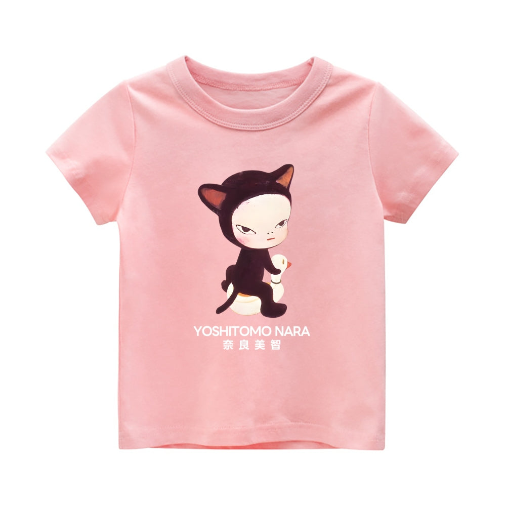 Yoshitomo Nara Vintage Kids Cotton T-shirt