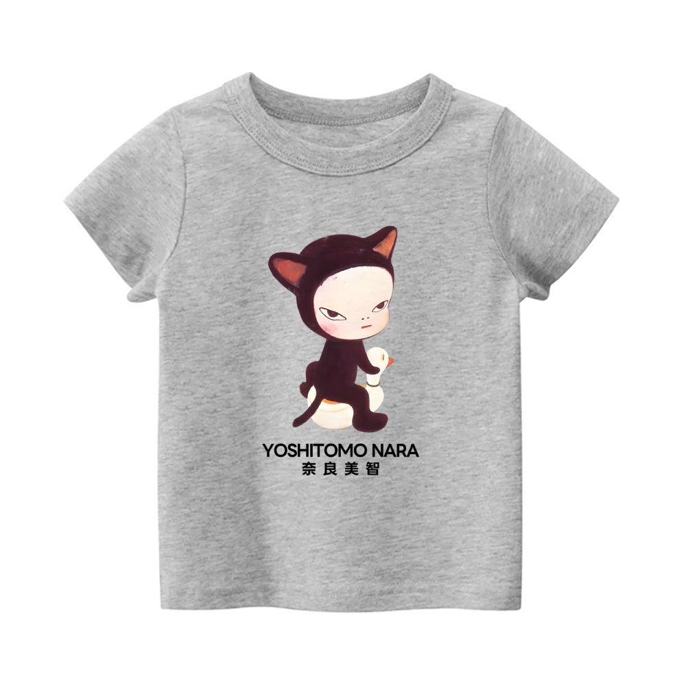 Yoshitomo Nara Vintage Kids Cotton T-shirt