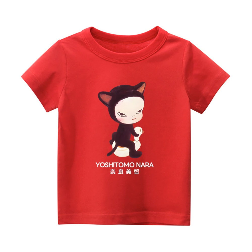 Yoshitomo Nara Vintage Kids Cotton T-shirt