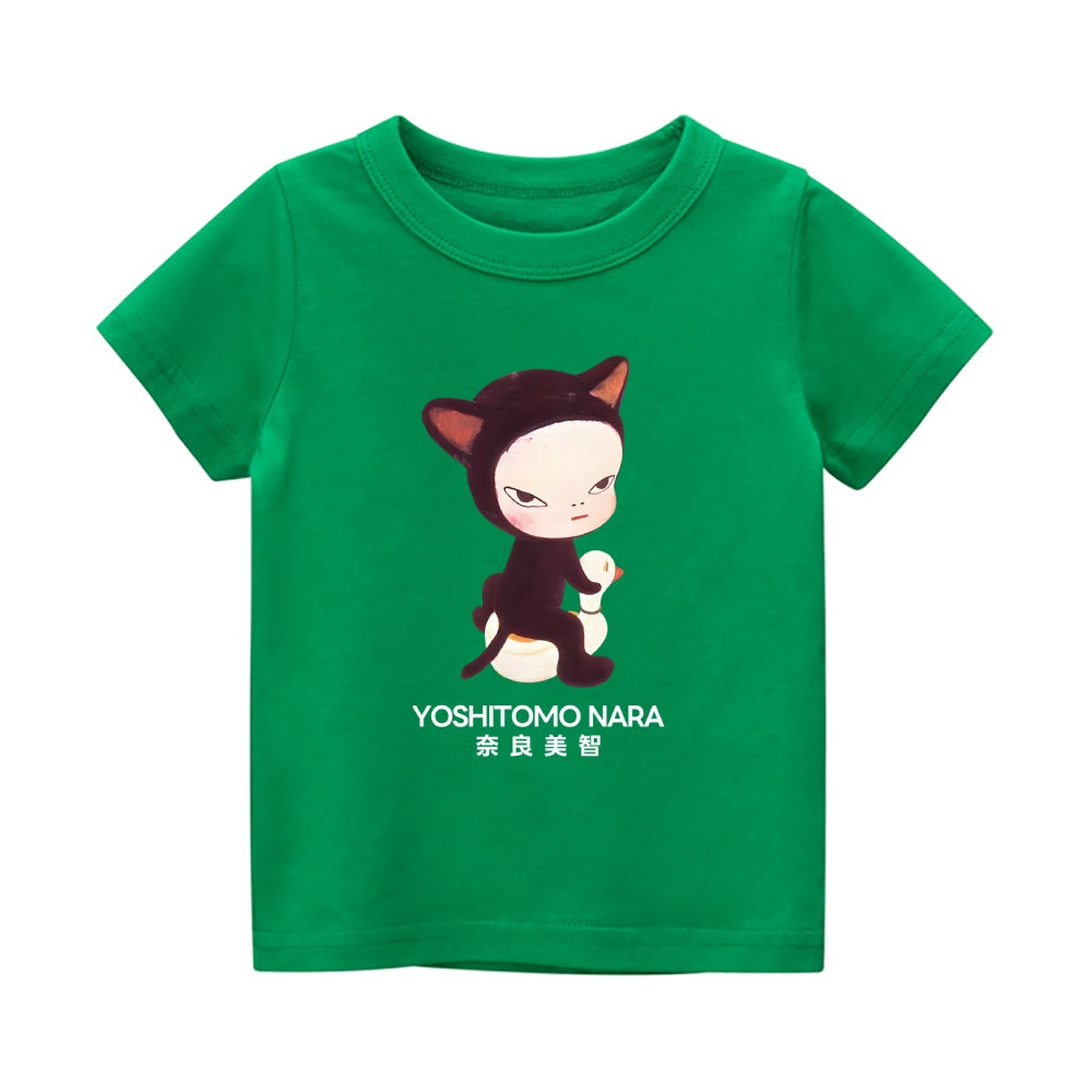 Yoshitomo Nara Vintage Kids Cotton T-shirt