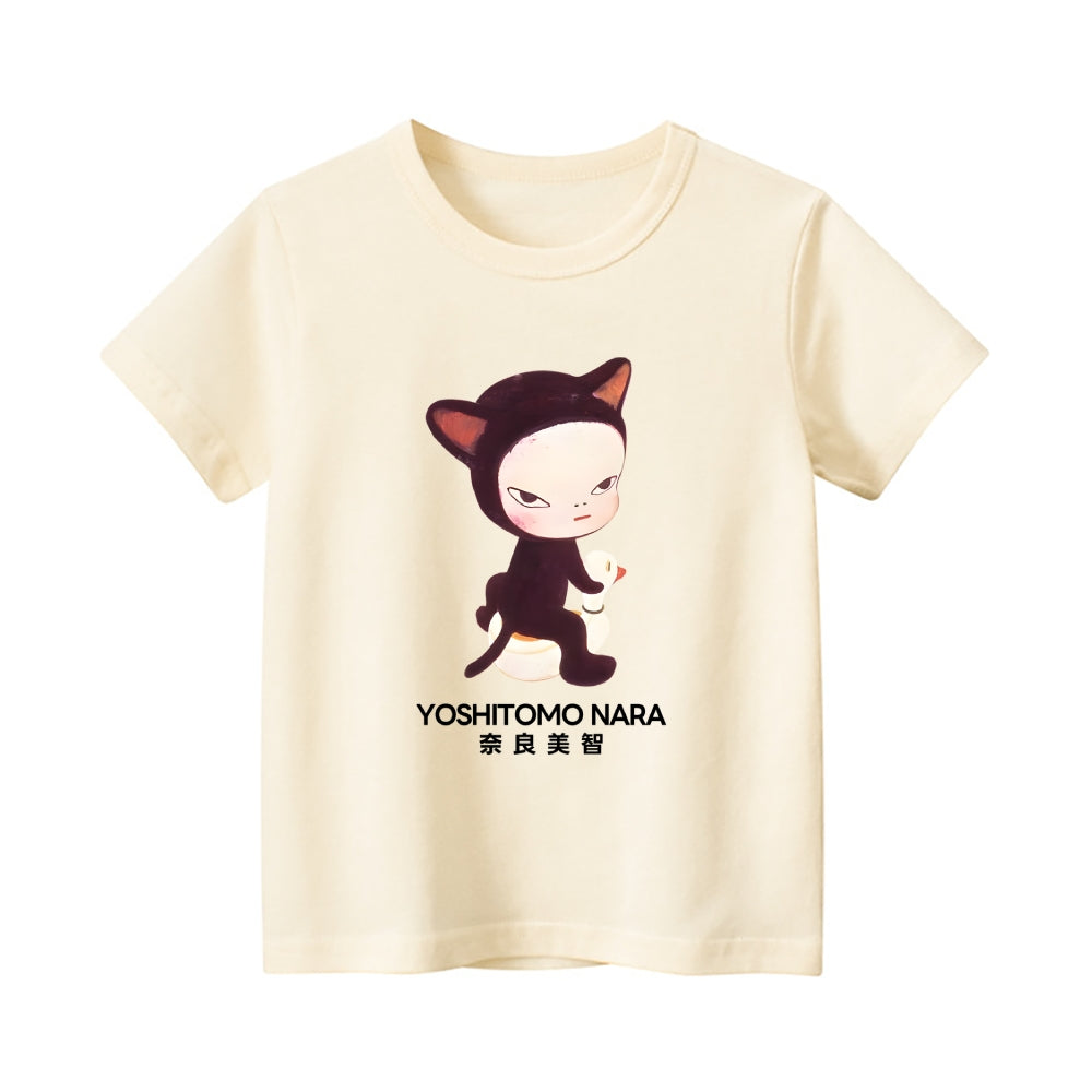 Yoshitomo Nara Vintage Kids Cotton T-shirt