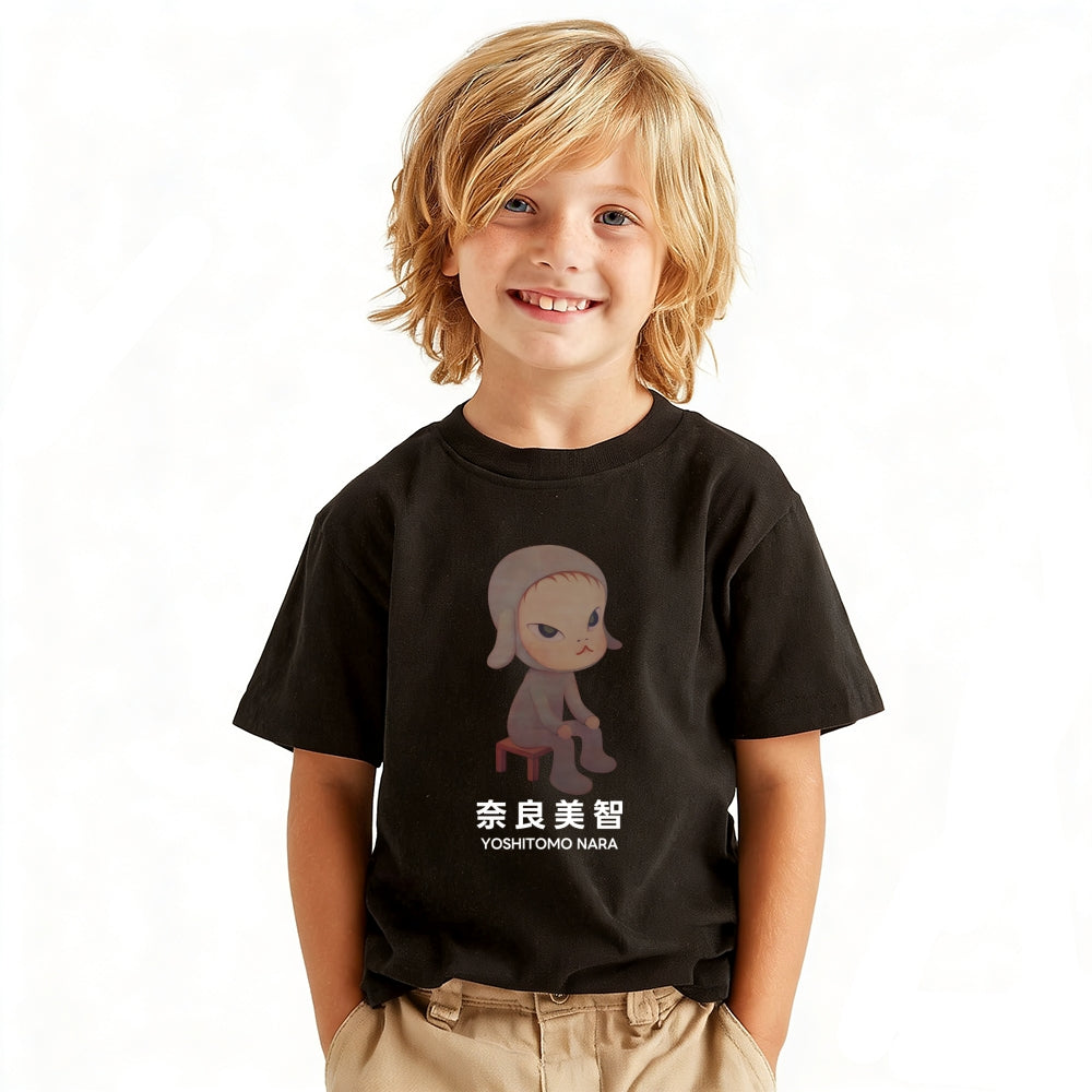 Yoshitomo Nara Vintage Kids Cotton T-shirt