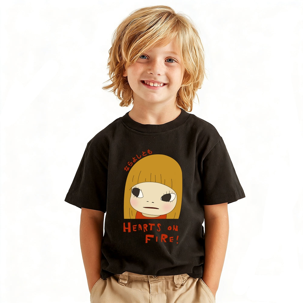 Yoshitomo Nara Vintage Kids Cotton T-shirt