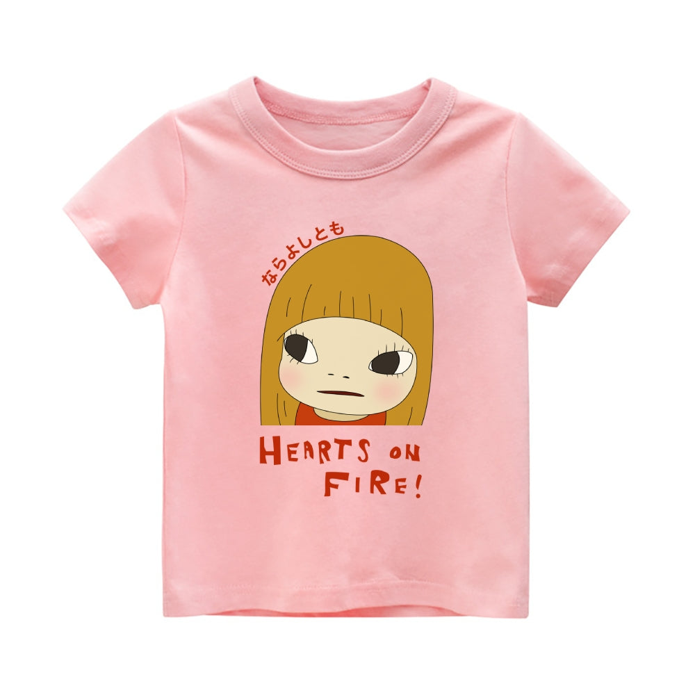 Yoshitomo Nara Vintage Kids Cotton T-shirt