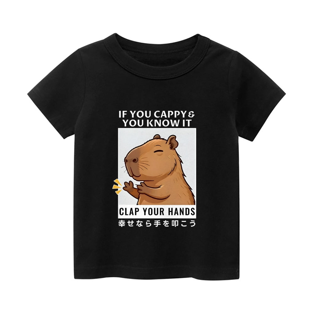 Capybara Vintage Kids Cotton T-shirt