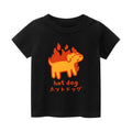 Hot Dog Vintage Kids Cotton T-shirt