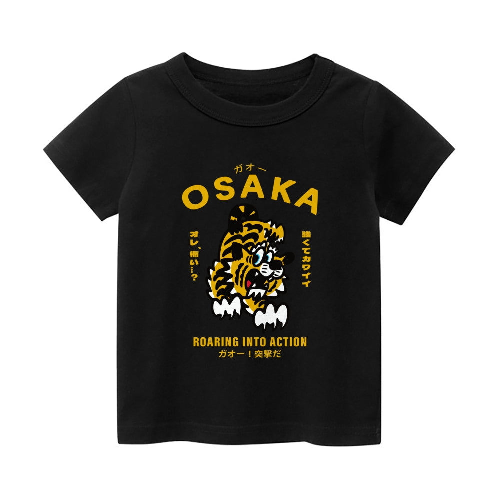 Osaka Tiger Vintage Kids Cotton T-shirt