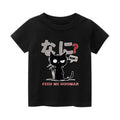 Black Cat Vintage Kids Cotton T-shirt