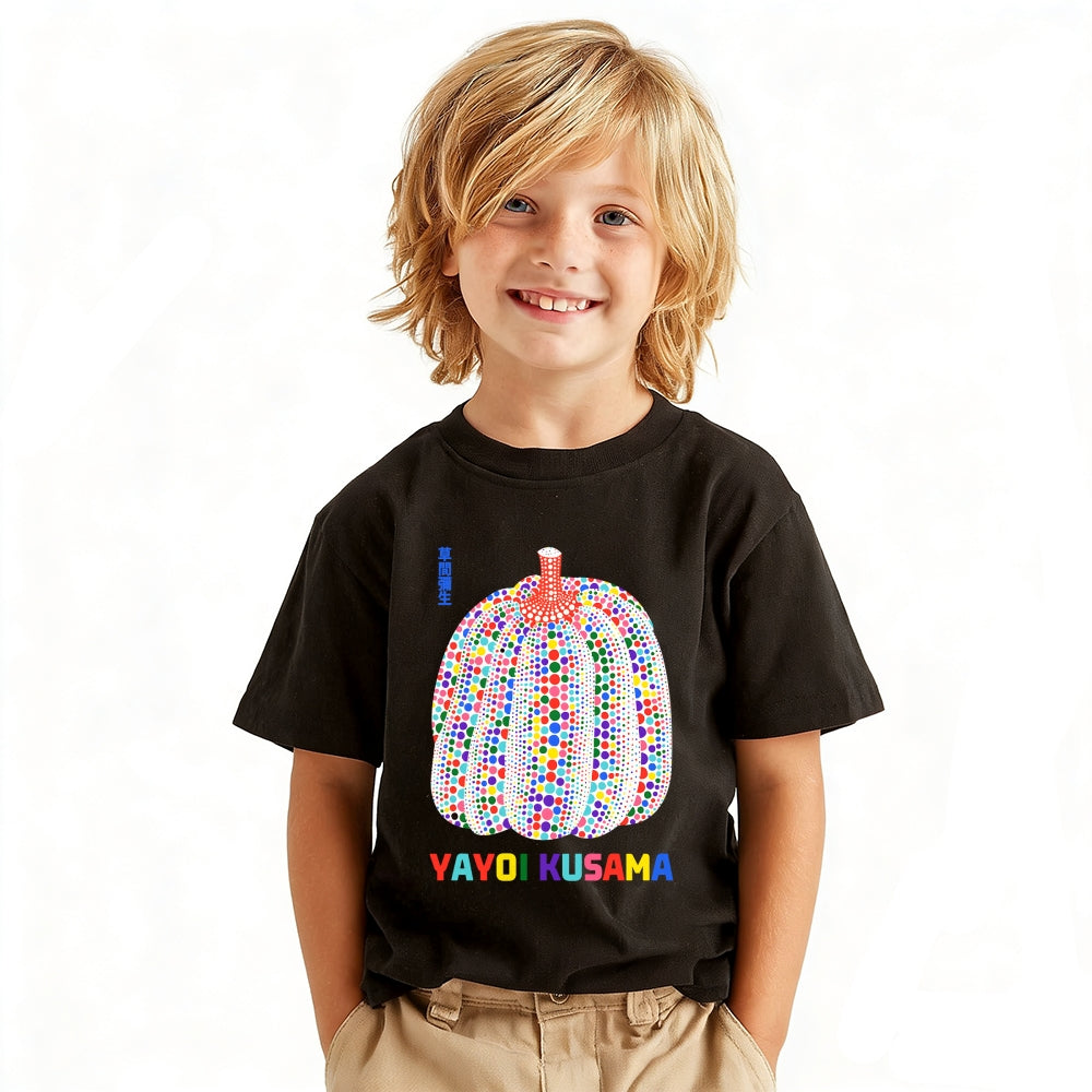 Yayoi Kusama Pumpkin Vintage Kids Cotton T-shirt