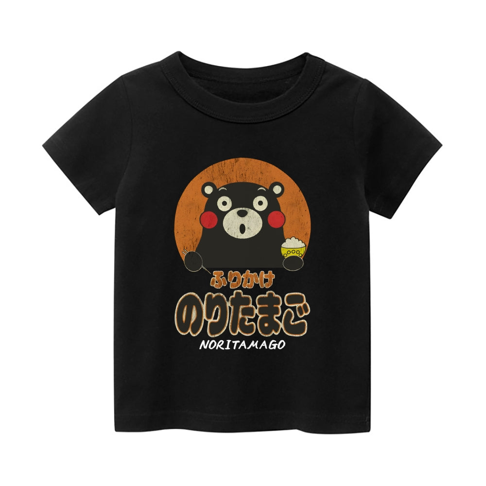 Noritamago Bear Vintage Kids Cotton T-shirt