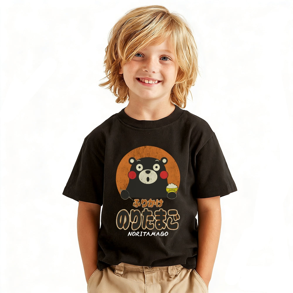 Noritamago Bear Vintage Kids Cotton T-shirt