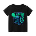 Cat Kaiju Vintage Kids Cotton T-shirt