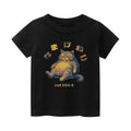 Lazy Cat Vintage Kids Cotton T-shirt