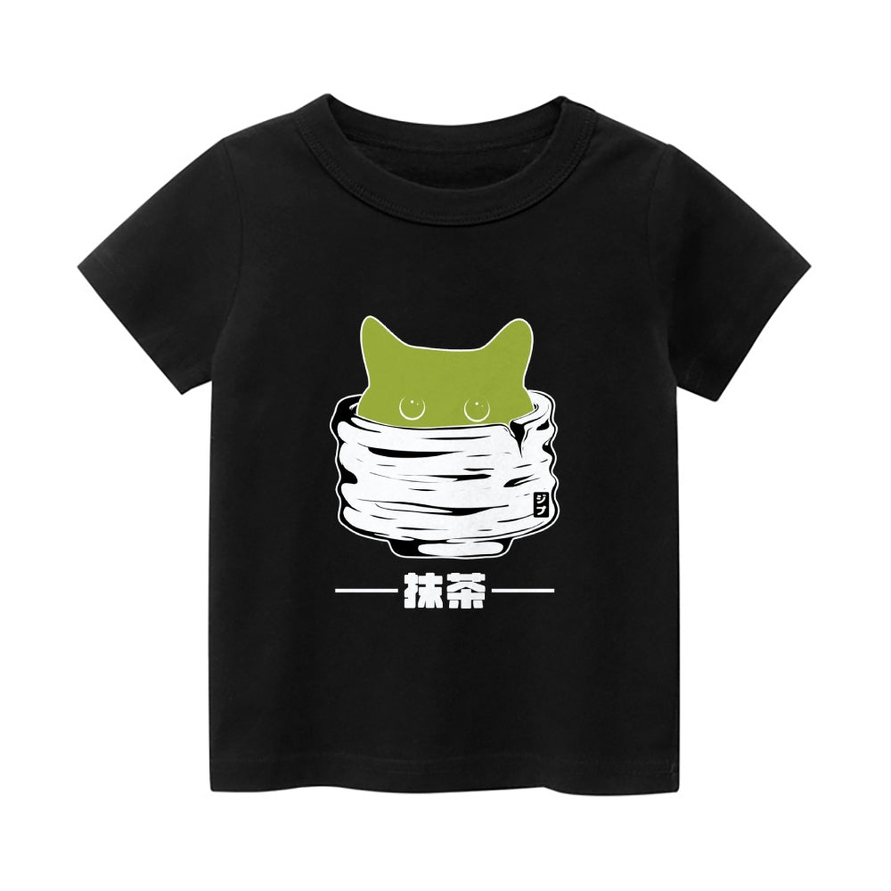Matcha Vintage Kids Cotton T-shirt