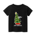 Christmas Cat Vintage Kids Cotton T-shirt