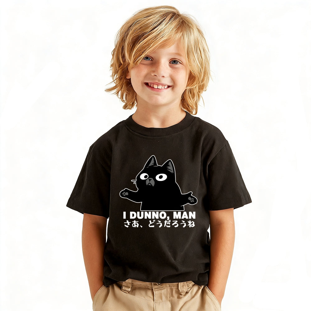 Dunno Cat Vintage Kids Cotton T-shirt