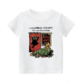 Christmas Cat Vintage Kids Cotton T-shirt