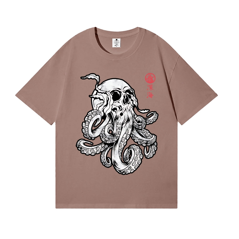 Skull Octopus Japanese Style Classic Tee