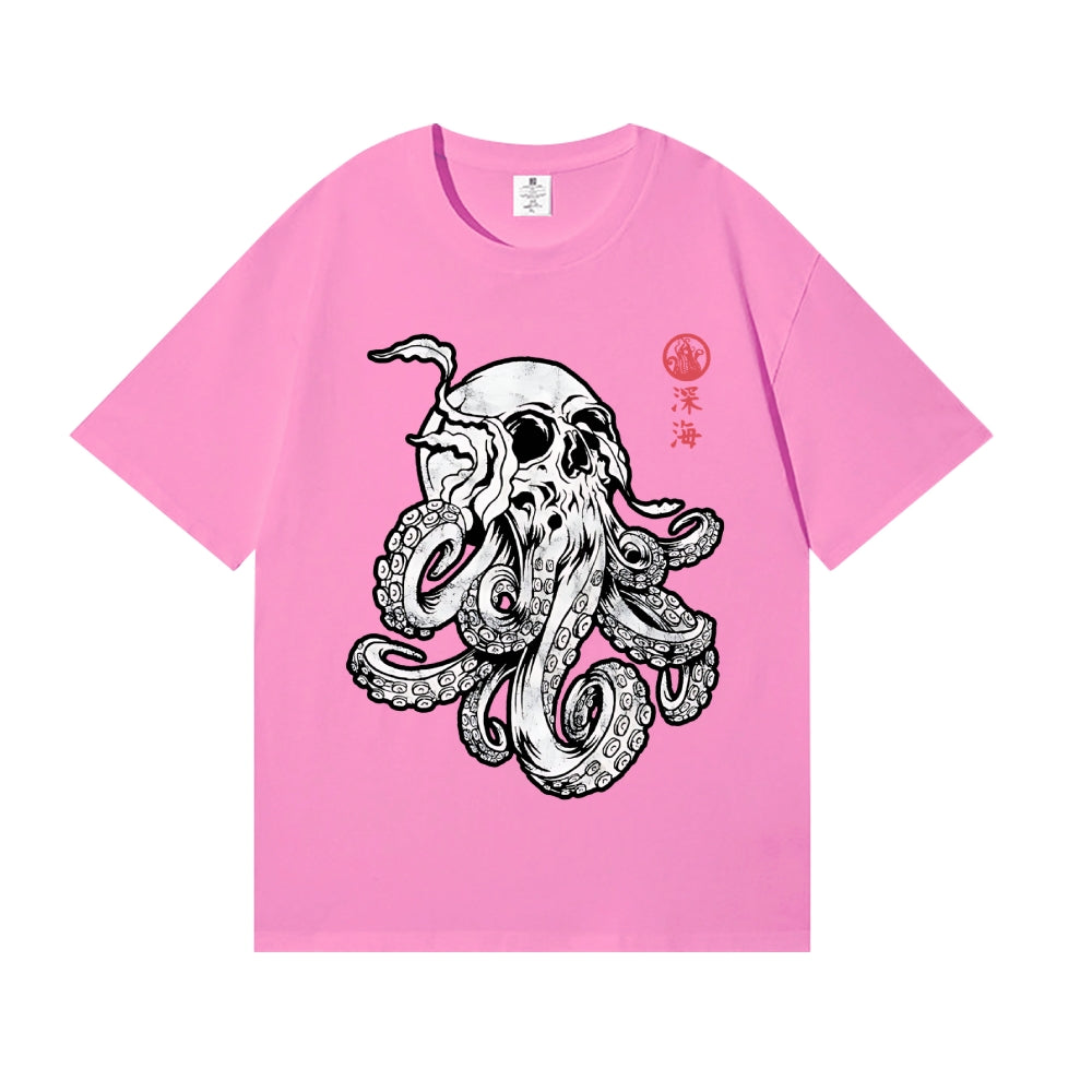 Skull Octopus Japanese Style Classic Tee