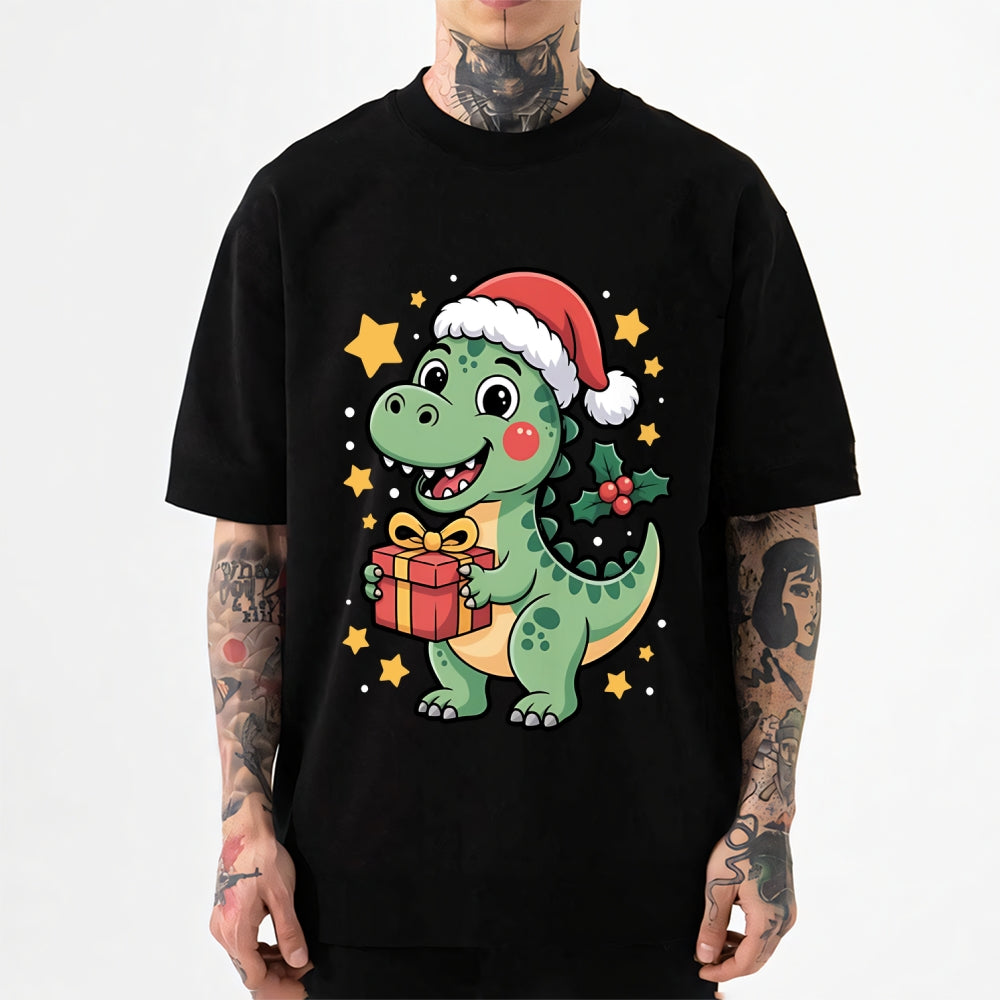 Christmas Dinosaur Japanese Style Classic Tee