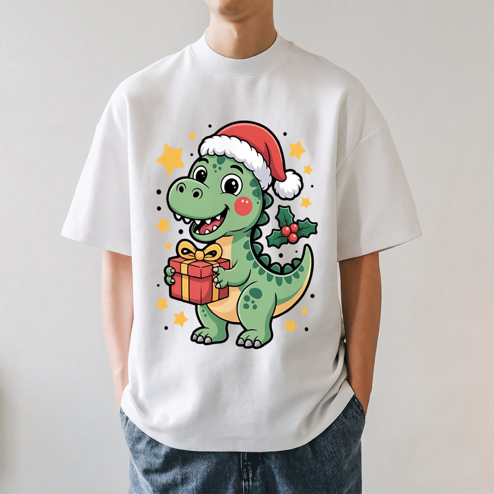 Christmas Dinosaur Japanese Style Classic Tee