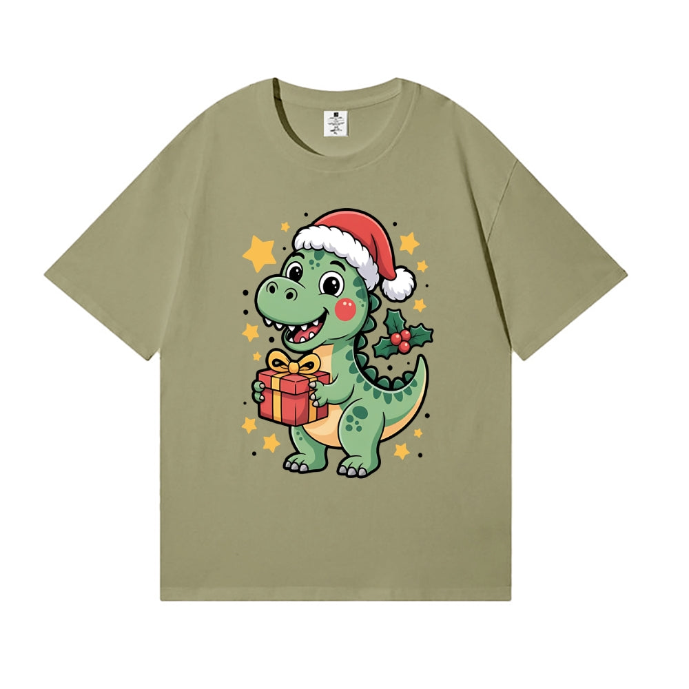 Christmas Dinosaur Japanese Style Classic Tee