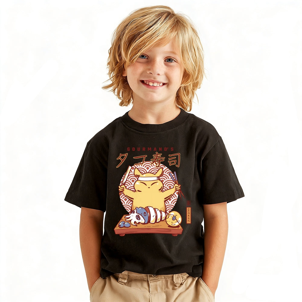 Gourmand's Takoyaki Vintage Kids Cotton T-shirt