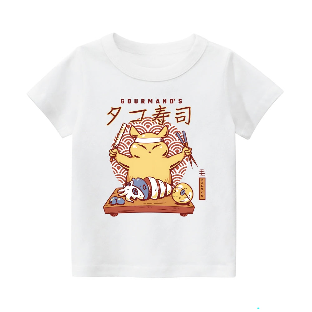 Gourmand's Takoyaki Vintage Kids Cotton T-shirt