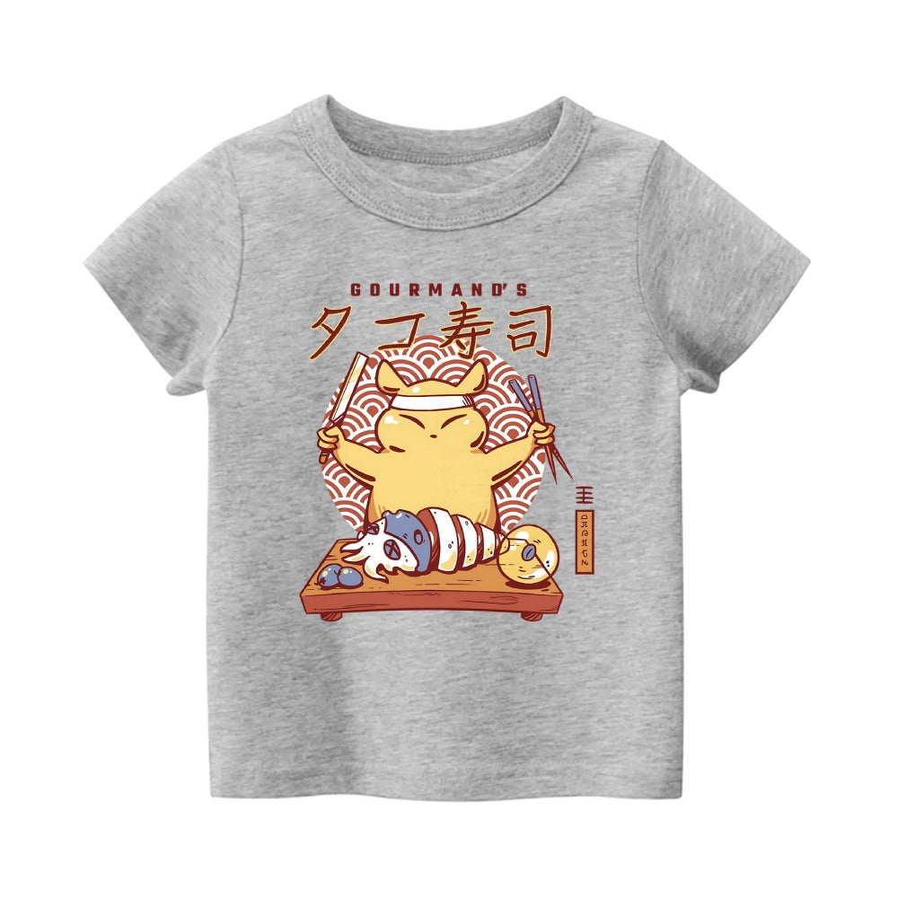 Gourmand's Takoyaki Vintage Kids Cotton T-shirt