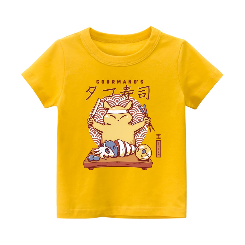 Gourmand's Takoyaki Vintage Kids Cotton T-shirt
