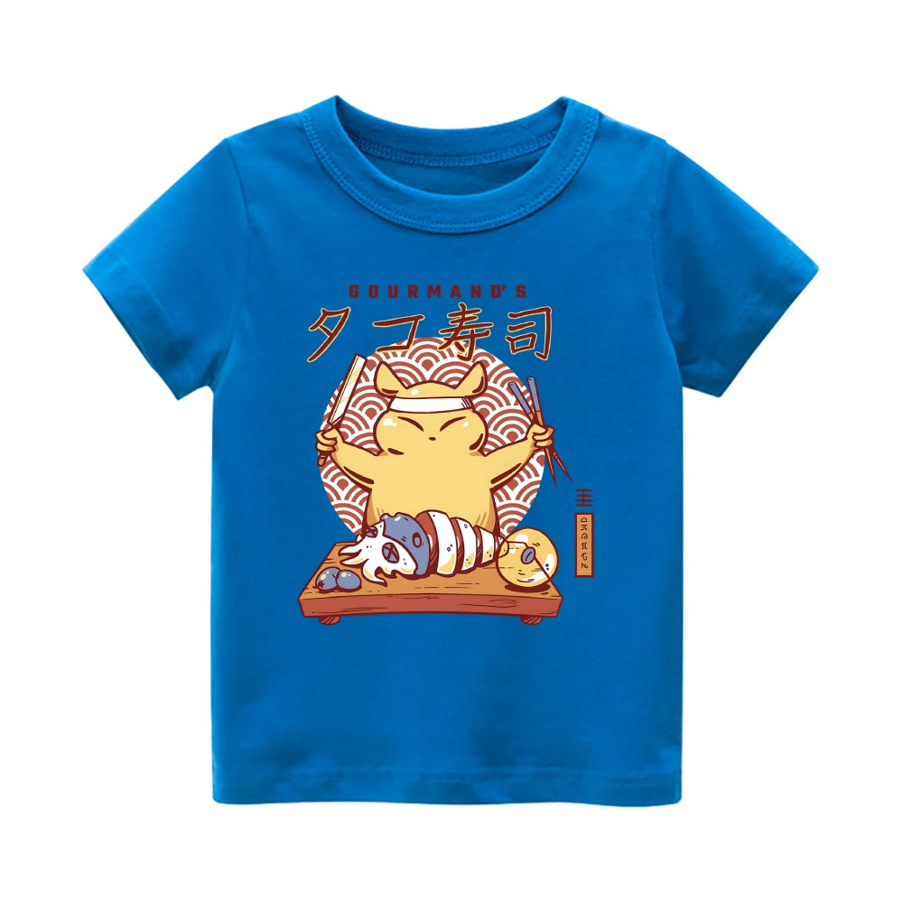 Gourmand's Takoyaki Vintage Kids Cotton T-shirt