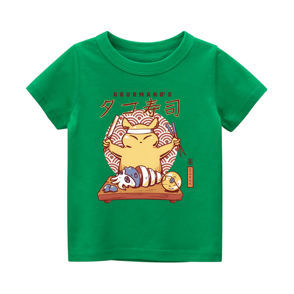 Gourmand's Takoyaki Vintage Kids Cotton T-shirt