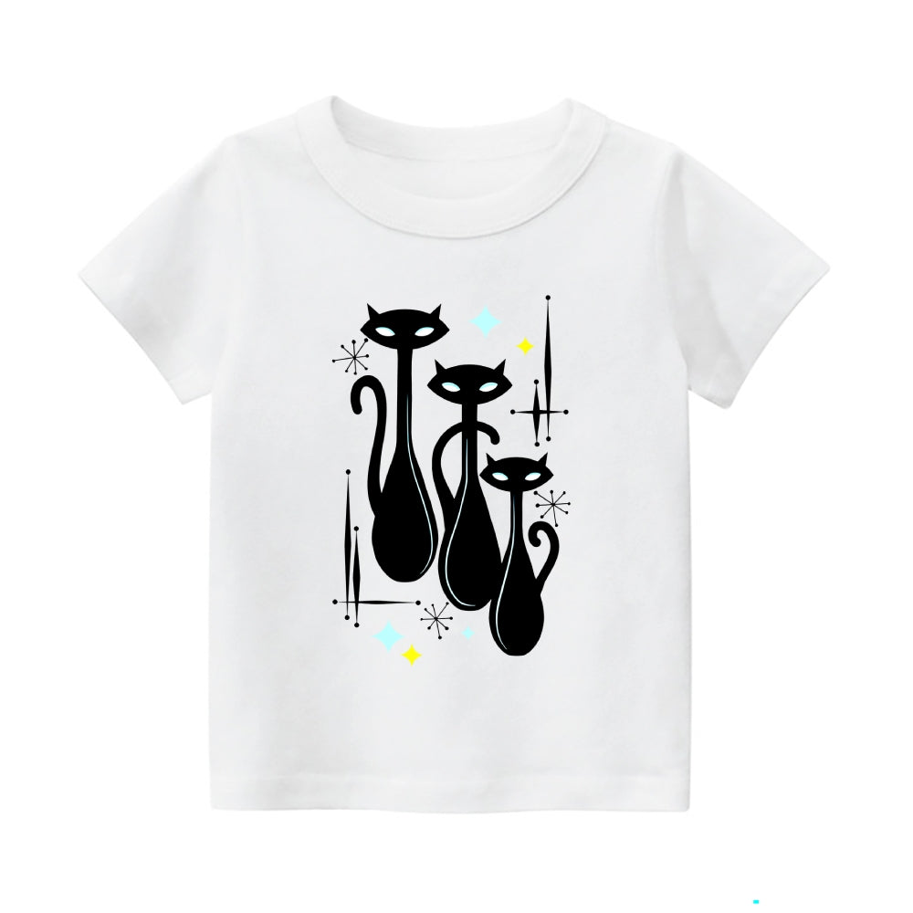 Atomic Cat Vintage Kids Cotton T-shirt