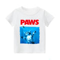 Paws Cat Vintage Kids Cotton T-shirt