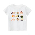 Sushi Cat Vintage Kids Cotton T-shirt