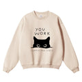 Cat Vintage Cotton Blend Sweatshirt
