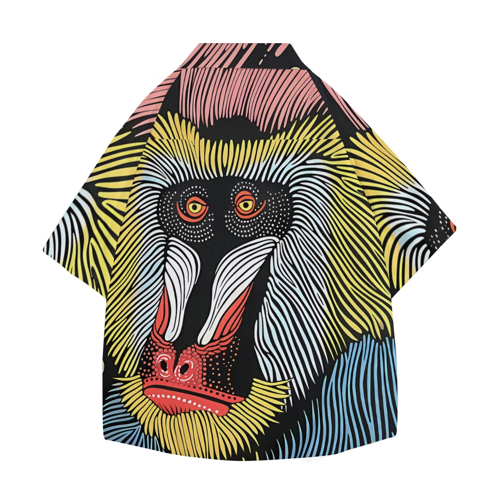 Yayoi Kusama Mandrill Japanese Style Camp Shirt