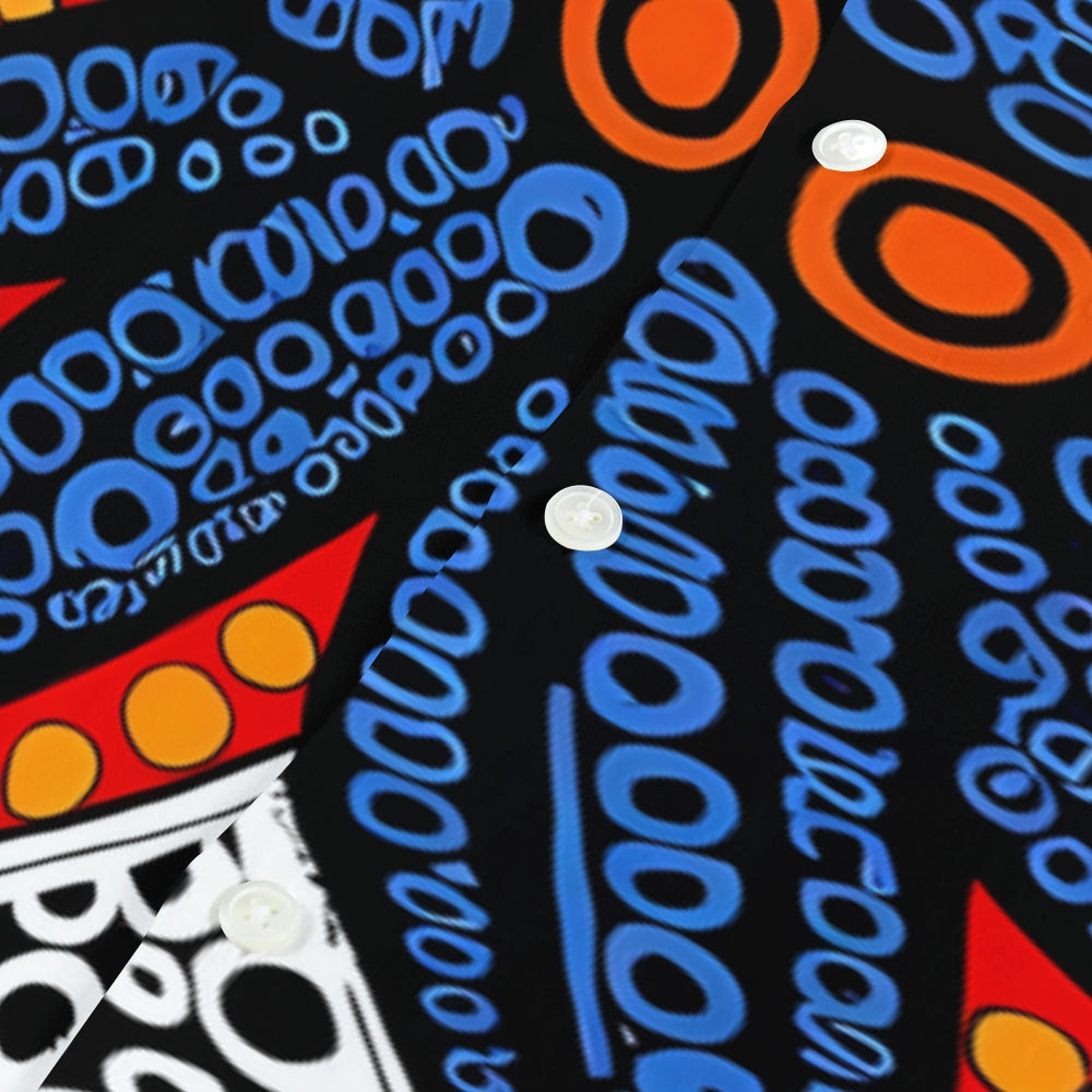 Beyru Octopus Japanese Style Camp Shirt