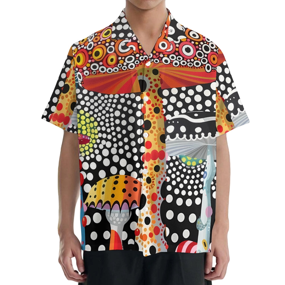 Yayoi Kusama Mushroom Japanese Style Camp Shirt