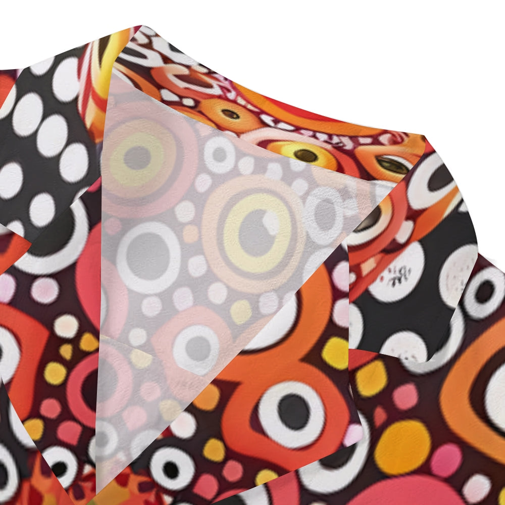 Yayoi Kusama Mushroom Japanese Style Camp Shirt