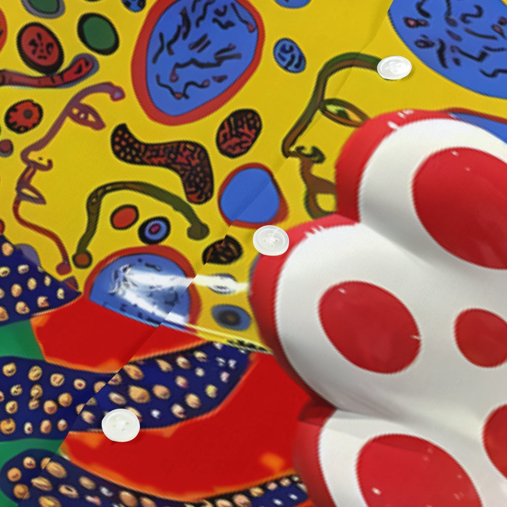 Yayoi Kusama Flower Japanese Style Camp Shirt