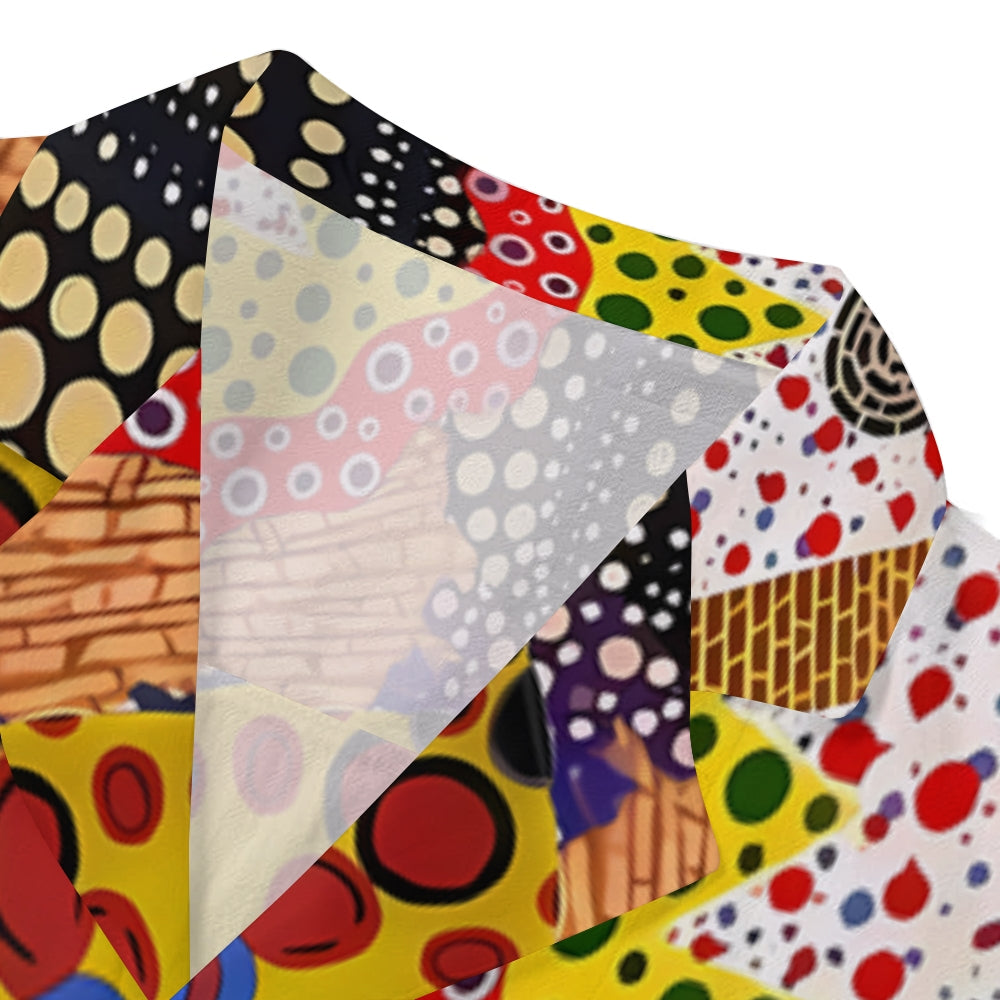 Yayoi Kusama Flower Japanese Style Camp Shirt